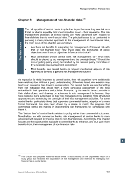 Management of non-financial risks - Bank for International Settlements