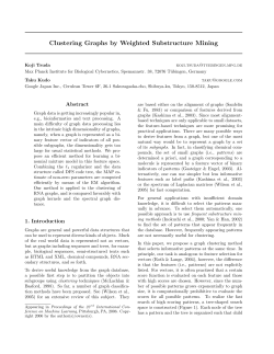 Clustering Graphs by Weighted Substructure Mining
