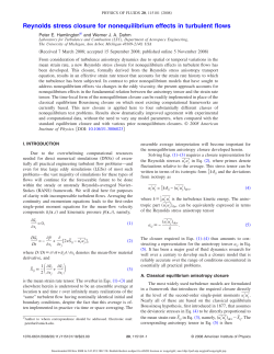 Reynolds stress closure for nonequilibrium effects in