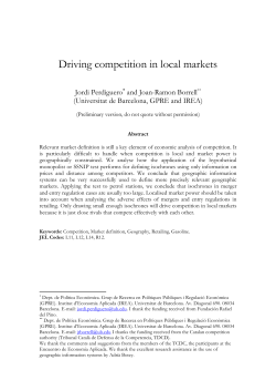Driving competition in local markets