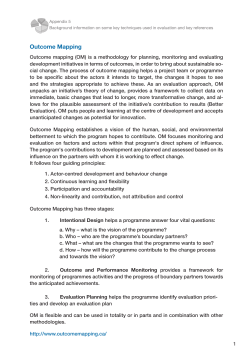 Outcome Mapping
