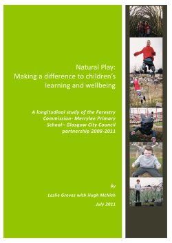The impact of natural play on children`s learning and wellbeing