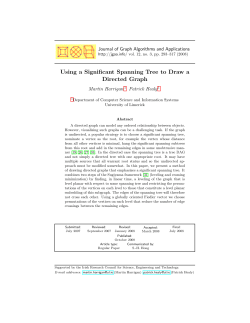 Using a Significant Spanning Tree to Draw a Directed Graph