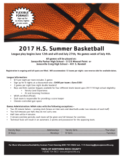 2017 HS Summer Basketball - YMCA of Northern Rock County