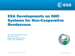 ESA Developments on GNC Systems for Non