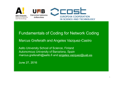 Fundamentals of Coding for Network Coding
