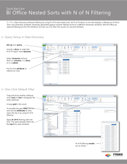 BI Office Nested Sorts with N of N Filtering
