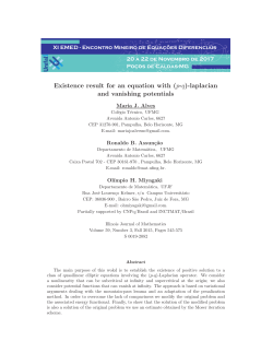 Existence result for an equation with (pg)-laplacian and