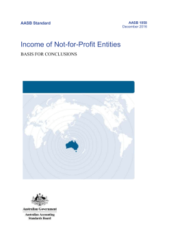 AASB 1058 Basis for Conclusions