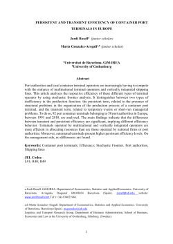 Persistent and Transient efficiency of container