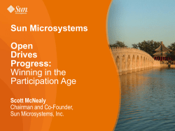 Scott McNealy Chairman and Co-Founder, Sun Microsystems, Inc.