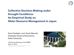 Collective Decision-Making under Drought Conditions: An Empirical