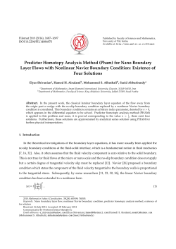 Predictor Homotopy Analysis Method - PMF-a