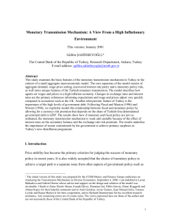 Stabilisation policies have been the main structures of the