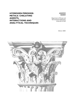 Hydrogen peroxide- metals- chelating agents - Jultika