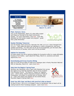 Heart to Heart - Heart of the Rockies Christian Church