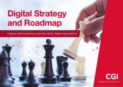 Digital Strategy and Roadmap