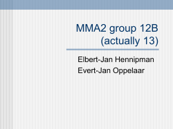 MMA2 group 12B (actually 13)