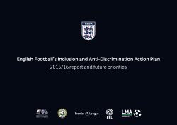 English Football`s Inclusion and Anti