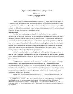 Rejoinder to Fara - Princeton University