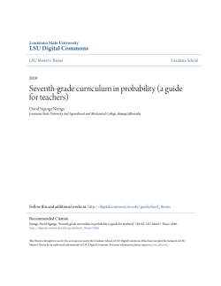 Seventh-grade curriculum in probability
