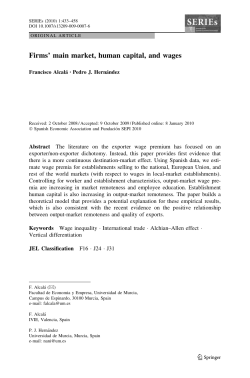 Firms` main market, human capital, and wages | SpringerLink