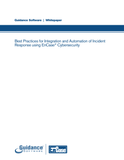 Best Practices for Integration and Automation of Incident Response