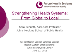 Future Health Systems