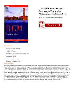RCM--Gateway to World Class