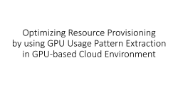 GPU usage pattern