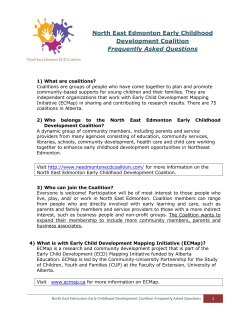 North East Edmonton Early Childhood Development Coalition