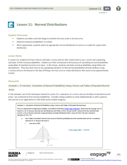 Algebra II Module 4, Topic B, Lesson 11: Teacher Version