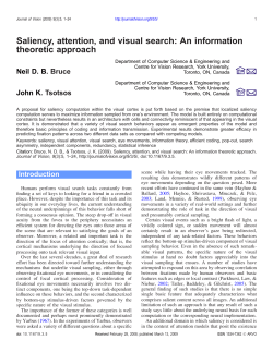 Saliency, attention, and visual search: An information theoretic