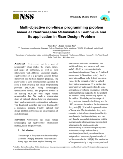 Multi-objective non-linear programming problem based on