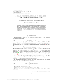 A GRAPH-THEORETIC APPROACH TO THE METHOD OF GLOBAL