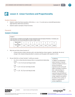 Grade 8 Mathematics Module 5, Topic A, Lesson 3