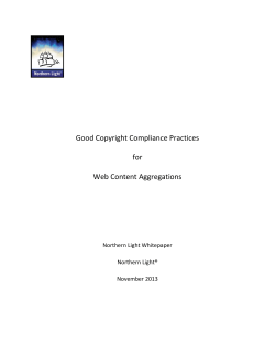 Good Copyright Compliance Practices for Web