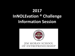 2017 InNOLEvation &reg; Challenge Information Session Information
