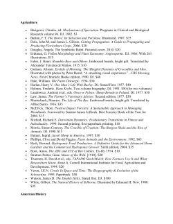 Agriculture Barigozzi, Claudio, ed. Mechanisms of Speciation