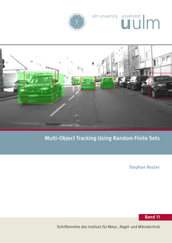 Multi-Object Tracking Using Random Finite Sets