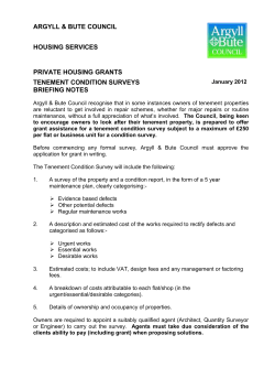 Guidance notes - Argyll and Bute Council