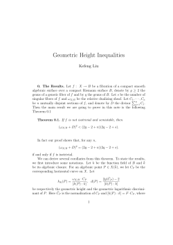 Geometric Height Inequalities - UCLA Department of Mathematics