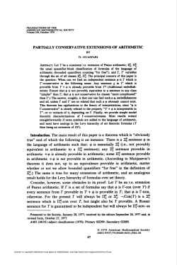 partially conservative extensions of arithmetic