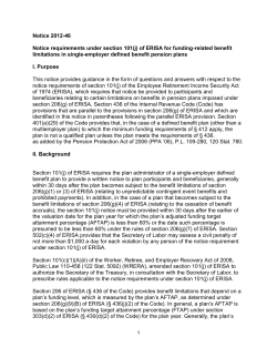 Notice 2012-46 Notice requirements under section 101(j) of ERISA