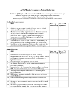 File - The Academy of Veterinary Technicians in Clinical