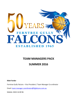 team managers pack summer 2016