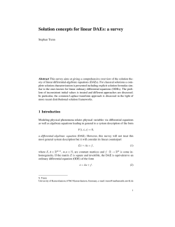 Solution concepts for linear DAEs: a survey