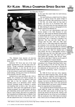 Kit Klein - World Champion Speed Skater
