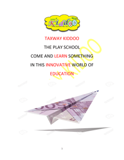 taxway kiddoo the play school come and learn something in this