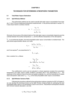 Atmospheric Parameters